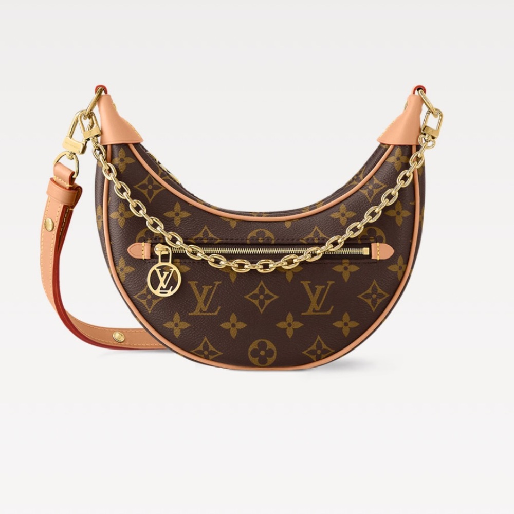 Louis Vuitton Brown and Gold Monogram Shoulder Bag